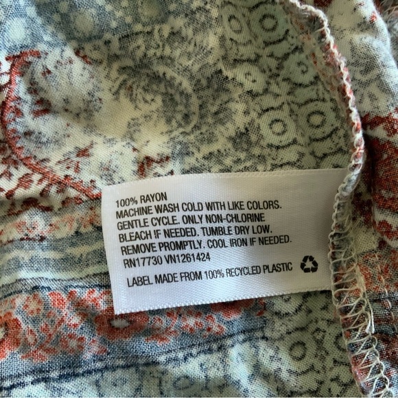 Mossimo Boho Patchwork Romper Hippie Festival Beach Cottage Fairy Size Small 90s - Picture 15 of 15